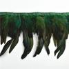 Rooster Feathers On Tape Tassel Fringe Trim Skirt with Dress Cock Chicken Pheasant Feather Ribbon Sewing Clothes DIY Decoration