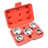 For Efficient Maintenance Cap Type Oil Filter Wrench Tool Set(5-Piece) For Automotive Repair Tools
