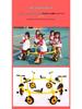 Kindergarten-Dreirad für Kinder 2-8 Jahre - Outdoor-Pedal-Fahrrad für Kleinkinder mit Eltern-Kind-Funktion