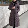 Plus Size L-7XL Fashion Woman Winter Coats With Belt Long Parkas Hooded Loose Thick Female Jackets