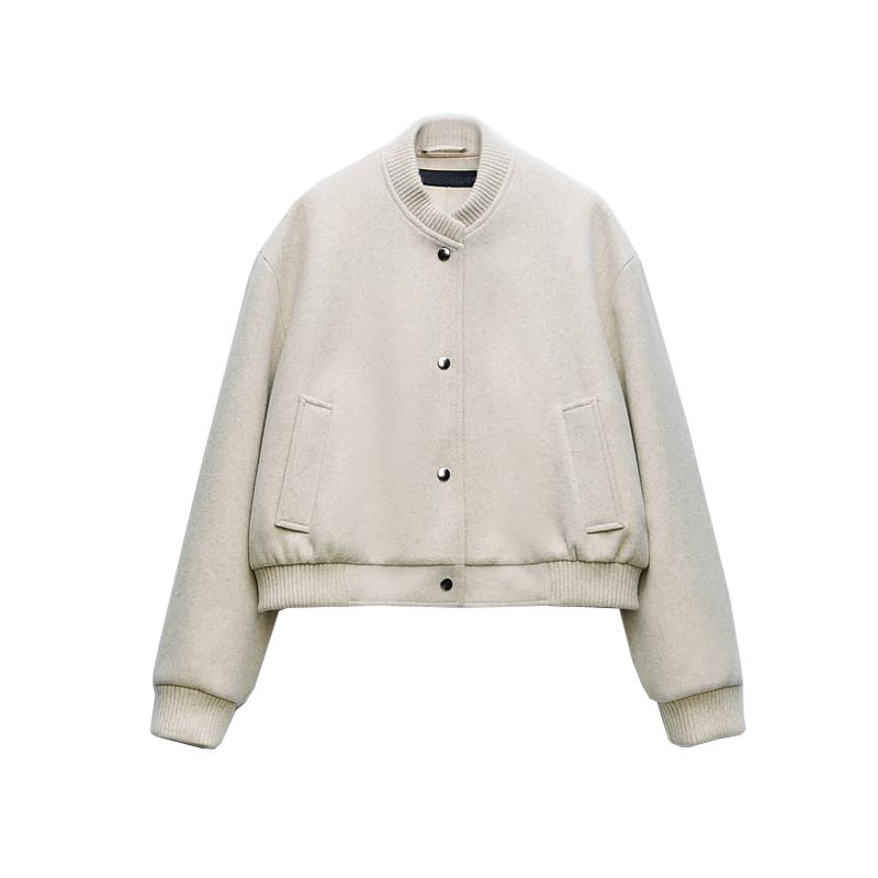 Spring Fashion Style Casual Easiest for Match round Neck Long Sleeves Short Soft Pilot Jacket Outwear 3046272