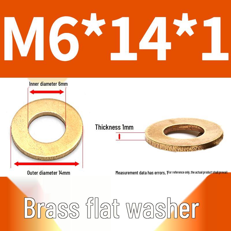 Brass and Copper Shim Washers: Sizes M2-M20