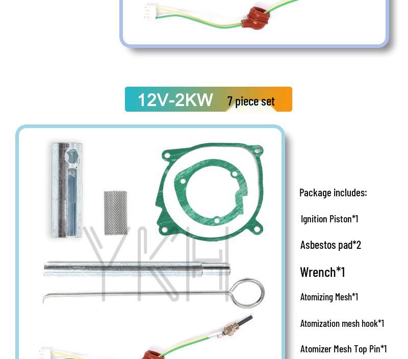 12V/24V Car Fuel Heater Glow Plug Repair Kit