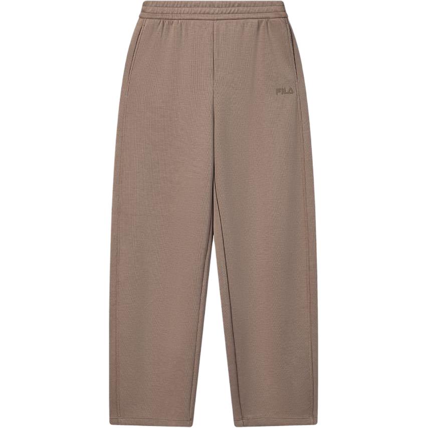 Fila Original Solid Color Lace-Up Mid-Rise Knitted Casual Pants Women Bottoms F11W629601F-BN