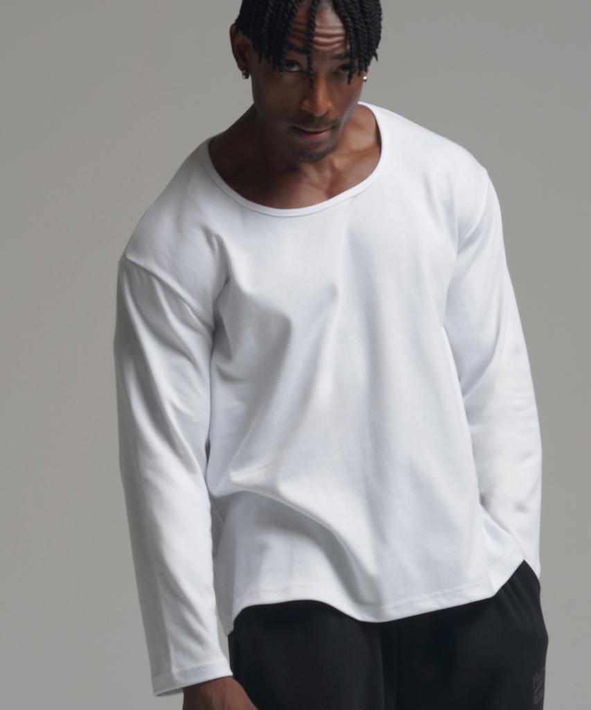PHERMENON [2Pack] Muscle Fit U-Neck Long Sleeve (3 Colors)