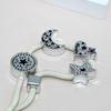 Silver Moon and Star Charms for Jewelry, Shoelaces, and Bags