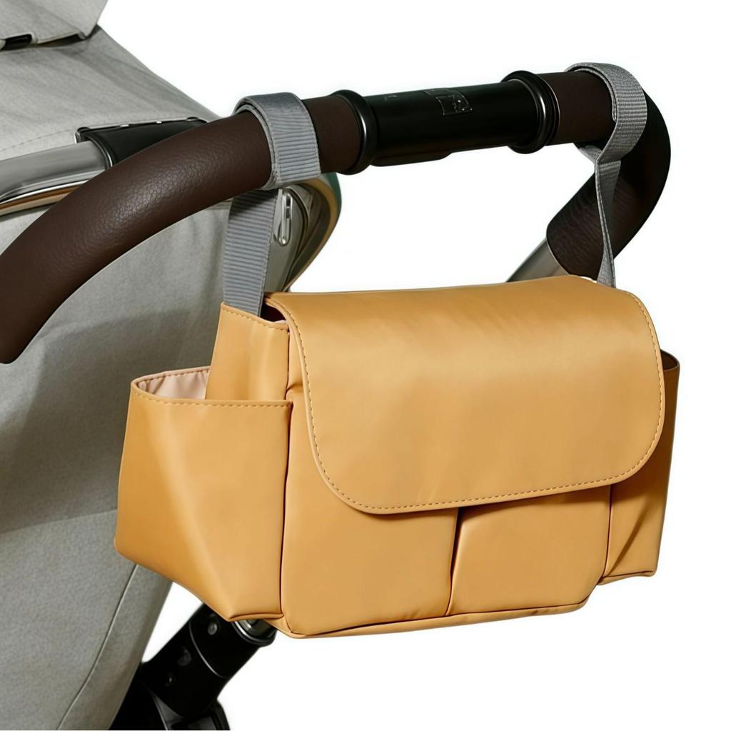 Waterproof Nylon Multifunctional Stroller Hanging Bag - Large Capacity Baby & Mom Storage Bag