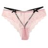 CINOON Sexy Women Lace Panties Low-waist Ultrathin Transparent Briefs Solid Bow Comfort Intimate Underpant