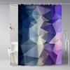 Geometry Color Shower Curtain, Bathroom Decorative Shower Curtain, Waterproof Shower Curtain With Hooks