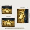 Christmas Nativity 2D Backdrop, Holy Night Jesus Birth Silhouette Photography Background