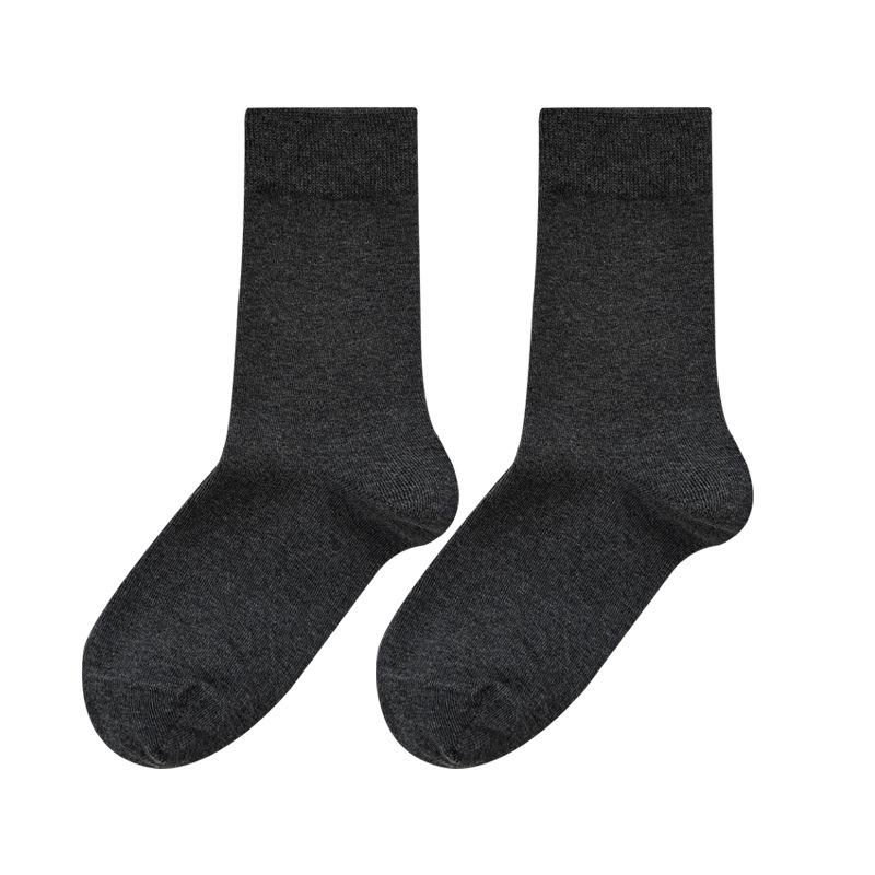 Pure Cotton Socks Winter Stacking Socks Classic Solid Color Medium Tube Socks Boneless Breathable Winter Socks
