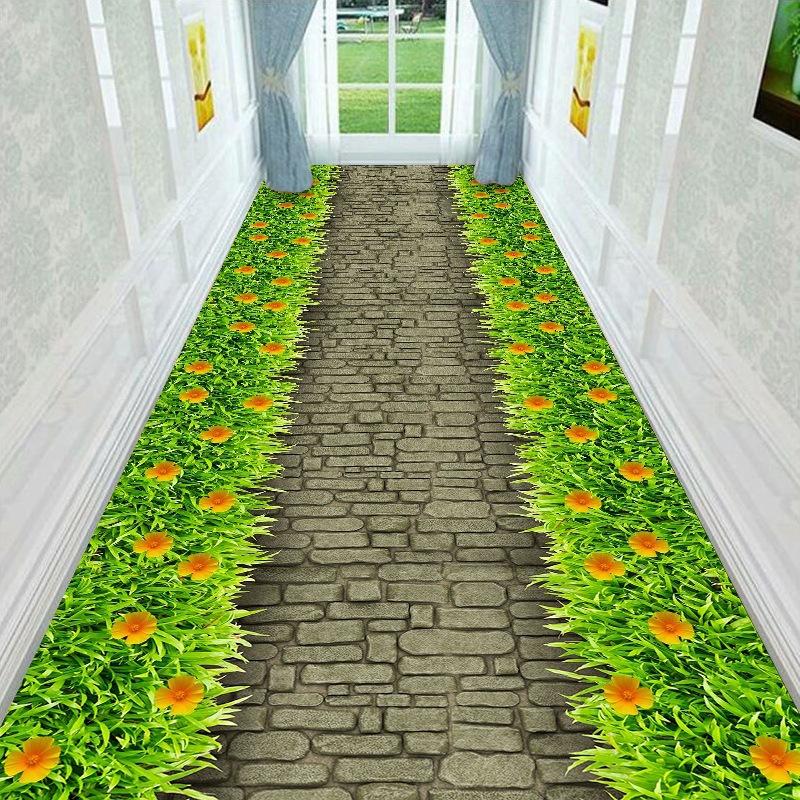 Living Room Carpet 3D Hotel Corridor Carpet Hallway Hallway Entrance Door Home Carpet