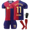 Barcelona Home Court Garvey No. Levan No. 9 Yamal No. Pedri Football Jersey Set Men