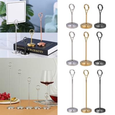 Desktop Decoration Party Supplies Table Number Holder Note Clamp Paper Stand Photo Clip Card Holder