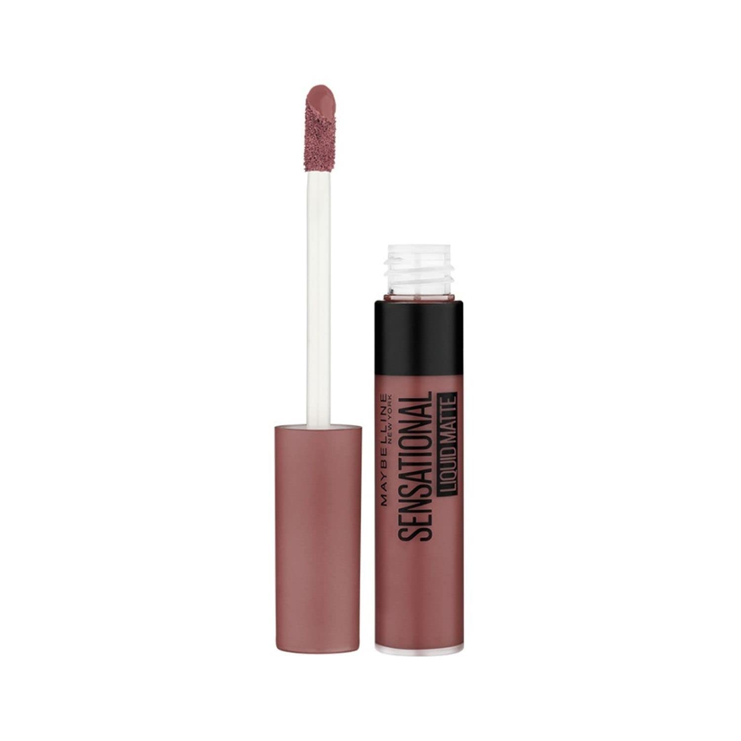 

Maybelline New York Sensational Liquid Matte Lipstick 7ml NU07 Get Undressed Lightweight Long LastingNon Sticky Full Coverage Nude Lip Color