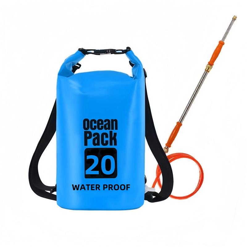 Outdoor Double Shoulder Water Gun Backpack – Large Capacity, High-Pressure Stainless Steel Water Blaster.