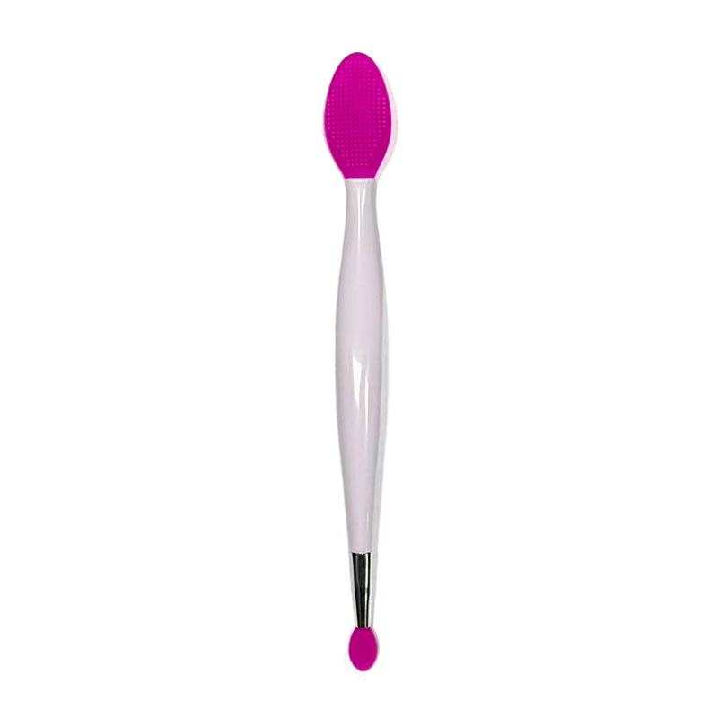 Nose Clean Applicator Lip Balm And Lipstick Smoother Double-Headed Silicone Brush Facial Skin Care Exfoliating Cleansing Tool
