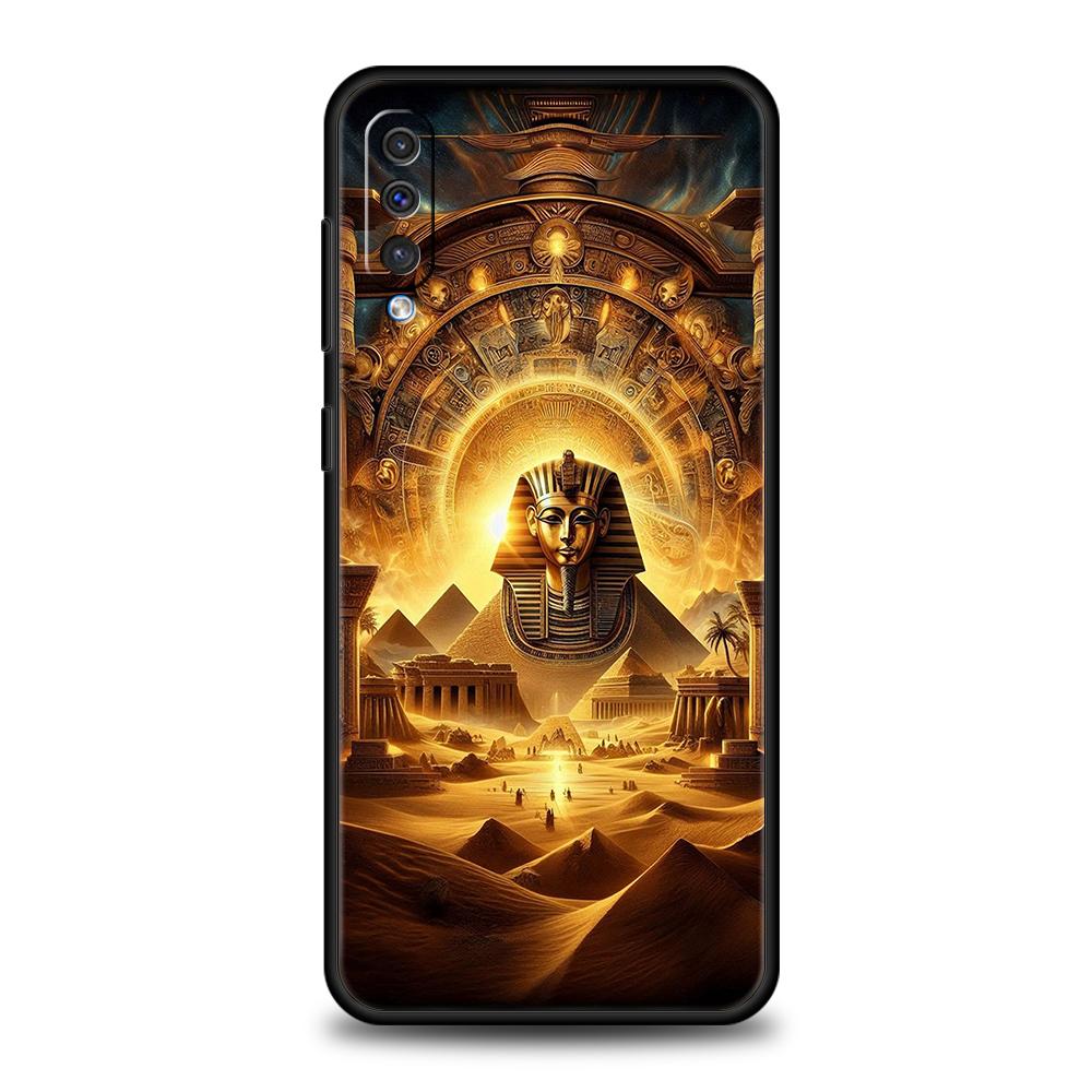 Egypt Egyptian God Pyramid Case For Samsung A56 A36 A26 A24 A16 A14 A12 A32 A50 A70 A20E A20S A22 A34 A54 A42 A52 5G A06 Cover