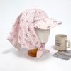 Women's Kerchief Hood Check Ball Cap Hat