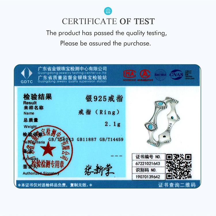 WOSTU Teufelsaugen-Ring aus 925er-Sterlingsilber für Damen, Größe 6–8, modisches Hochzeitsgeschenk, Ewigkeitsbänder, türkisfarbene Anillos