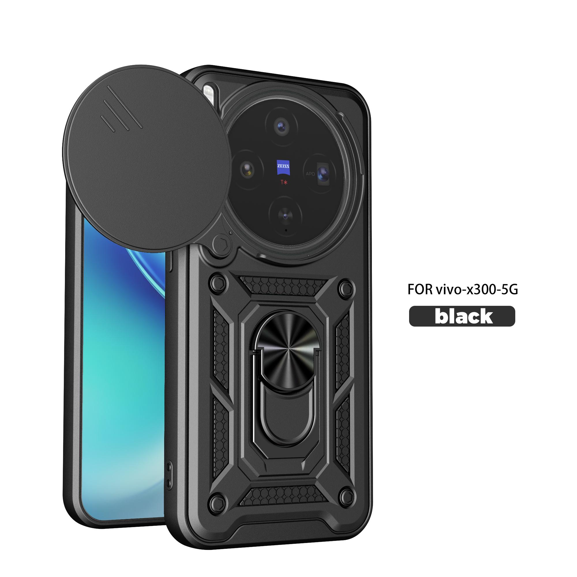 

Чехол для Vivo X300 Чехол-крышка для Vivo X200 Pro Чехол для Vivo X100 x300 pro Магнитное кольцо-держатель Бронированный чехол для телефона Защита сдвижной камеры Задняя крышка vivo X300 Pro