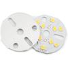 Othmro 5Pcs 1.22in Dia LED Chip Bulb Super Bright High Power 15-17V 3000K 2835 Aluminum LED Bulb Surface Mounted Device Light Beads Floodlight for