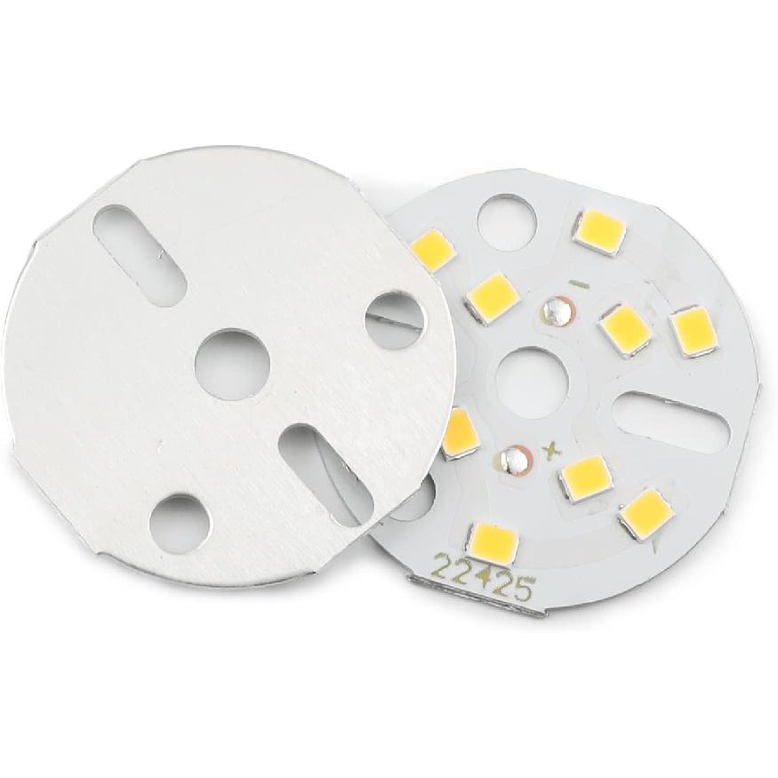 Othmro 5Pcs 1.22in Dia LED Chip Bulb Super Bright High Power 15-17V 3000K 2835 Aluminum LED Bulb Surface Mounted Device Light Beads Floodlight for