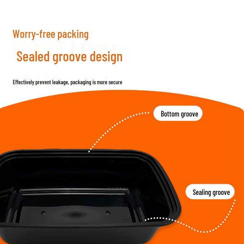 WEISHENG 750ml Rectangular Disposable Food Containers