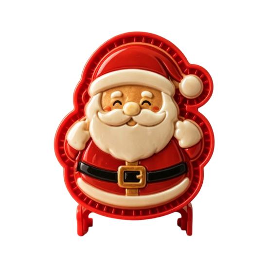 Timbri per Impasto Pressati a Mano per le Feste Stampo per Mini Torta di Natale, Stampa 3D in Rilievo Accessori Facili per la Cottura Stampo a Pressione Riutilizzabile Fai-da-te per Feste Regali da Cucina