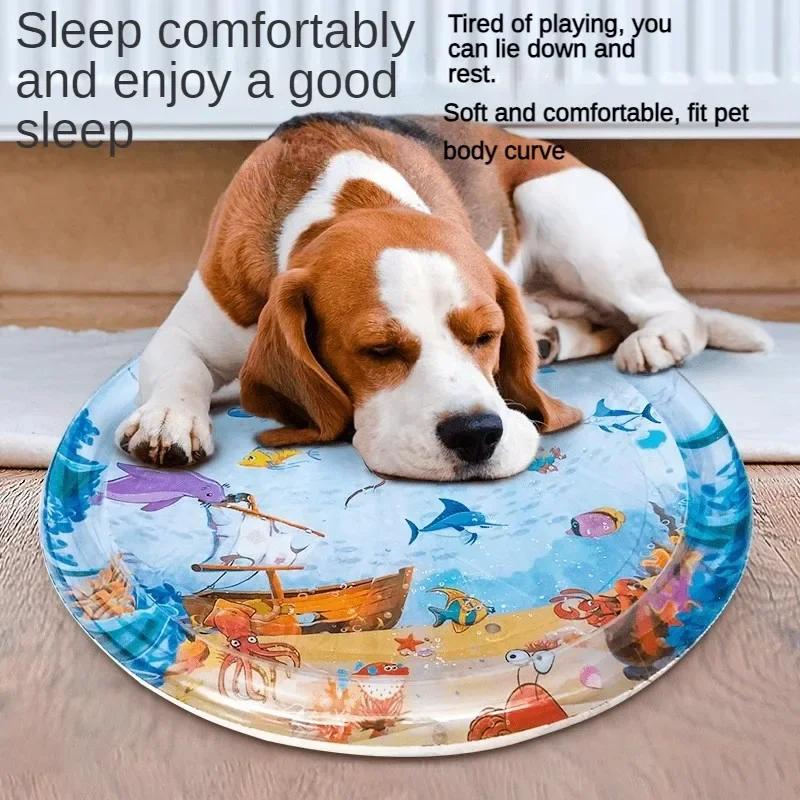 100X100CM Pet Water Injection Pad Ice Pad Summer Pet Nest Cat Nest Dog Nest Large Size Fun Cooling Cat and Dog Universal Dog Bed