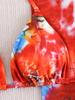 2026 European & American Tie-Dye Bikini Three-Piece Set - Sexy Vacation Swimwear