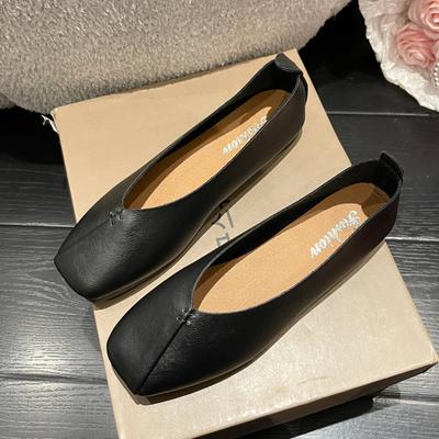 Damesko Flats Slip-on Loafers Dame Høst Grunne Enkelsko Casual Sneakers Damer Komfortable Myke Såler Ballett Zapatos Mujer