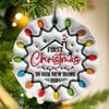 Friendship Christmas Ornament Acrylic Best Friend Gifts Xmas Tree Hanging Decoration for Women Sister Coworker