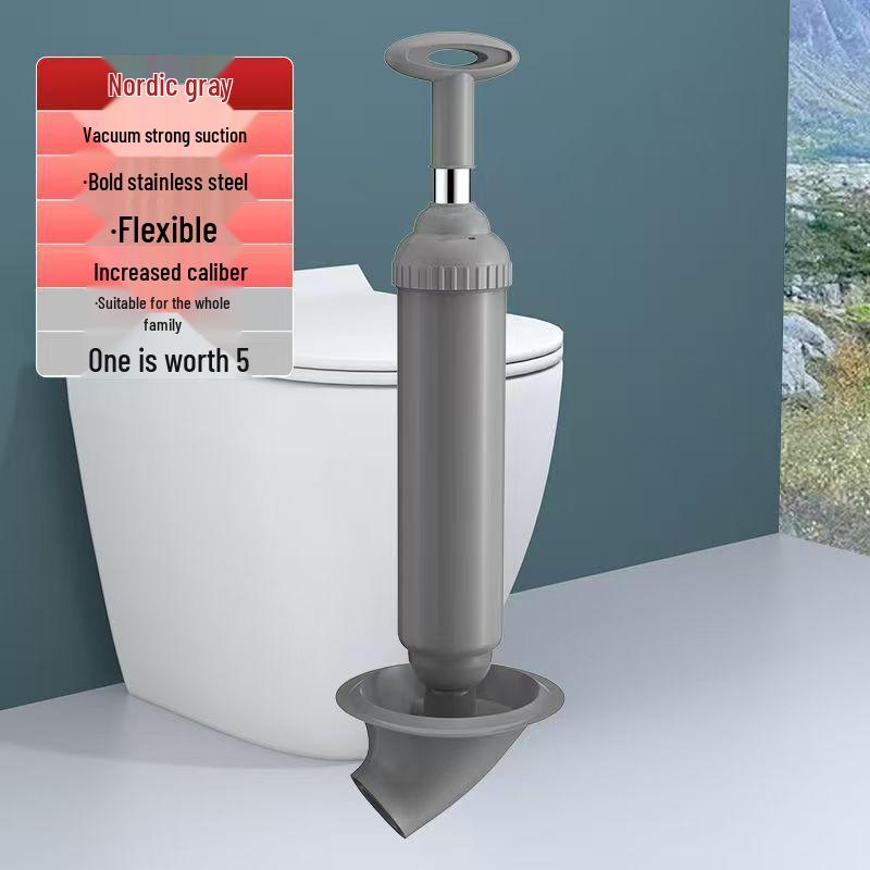Powerful Toilet Unclogger: Suction Cup Drain Plunger