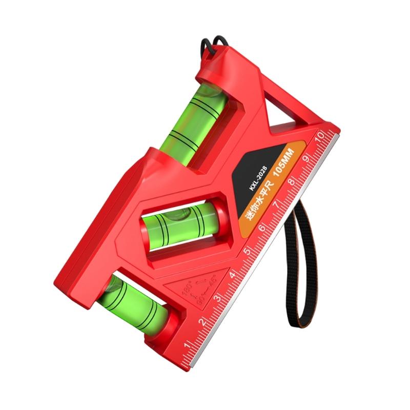 Magnetic Torpedos Level and Ruler, 180/90/45/45 Degree Bubble,Horizontals Ruler Spirits Level for Woodworking