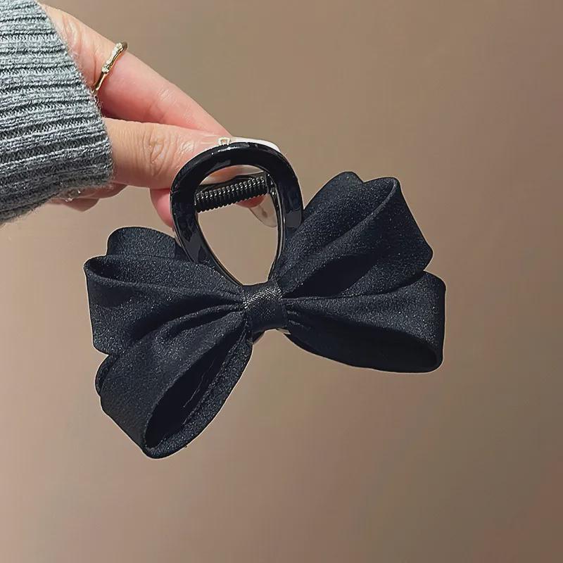 Chic Black Bow Updo Hair Clip - 2025 Style Women s Claw Accessory