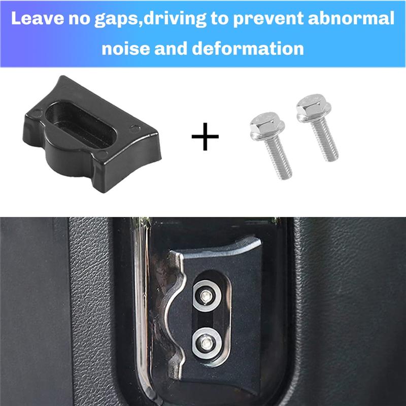 Tailgate Latch Stopper Rear Trunk Door Latch Tailgate Limiter Tail Gate Stop For Jeep Wrangler JL 2018- Car Parts