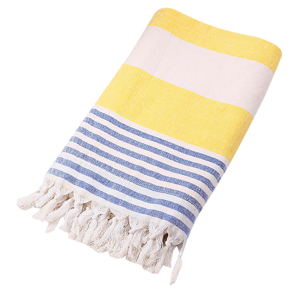 Turkish Cotton Bath Beach Spa Yoga FringedTowel