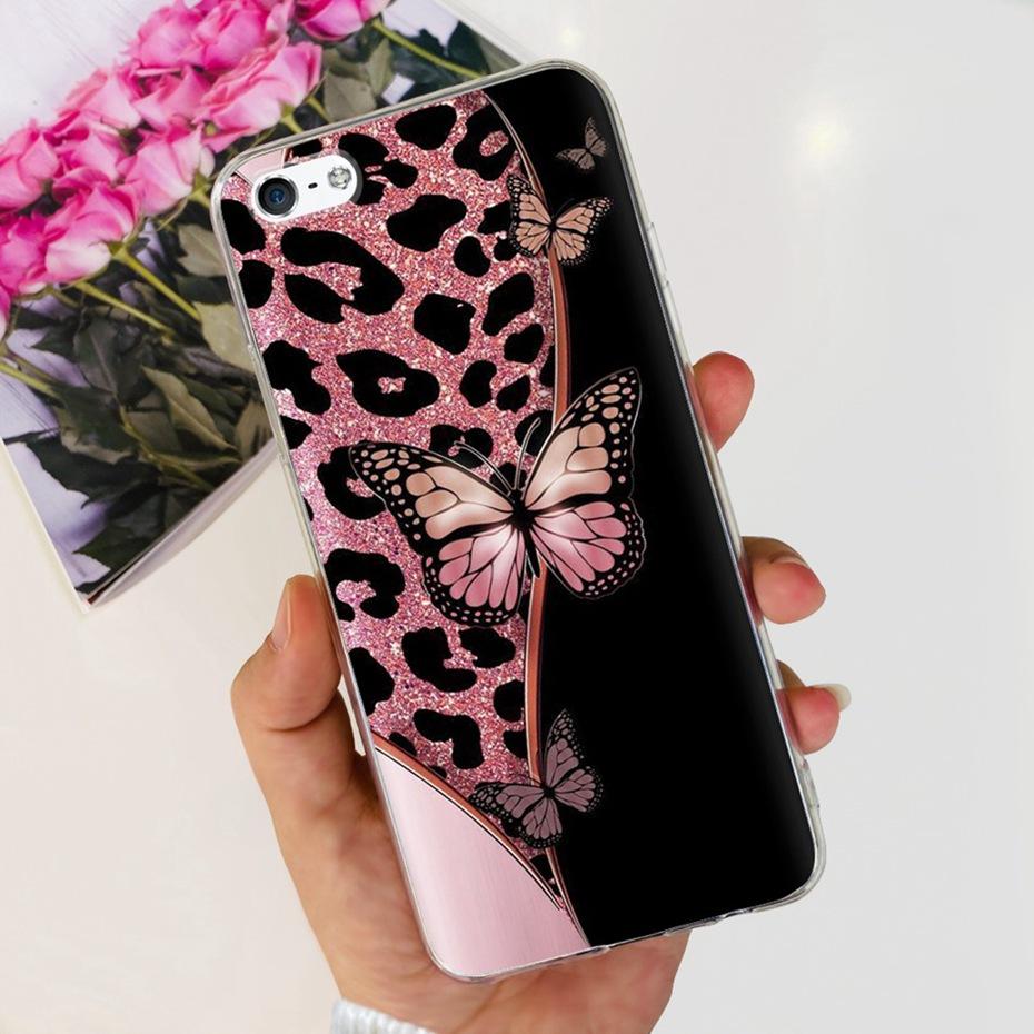 Lovely Printing Phone Case For iPhone 5 5s SE (2016) Soft Silicone TPU Back Cover For iPhone SE 2016 iPhone5 iPhone5s 4.0"