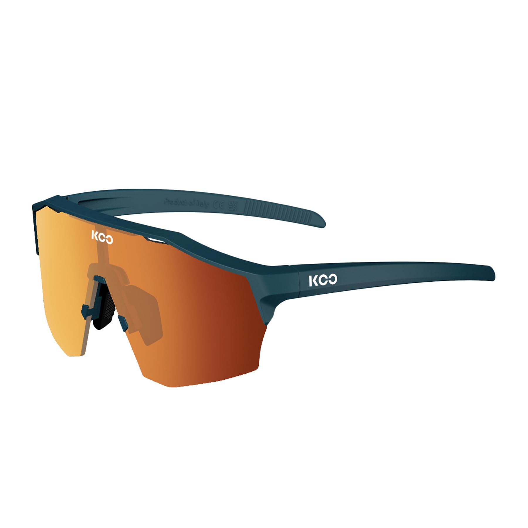 

KOO ALIBI Dark Blue Red Large Sunglasses, Matte/Photochromic (Photochromic),