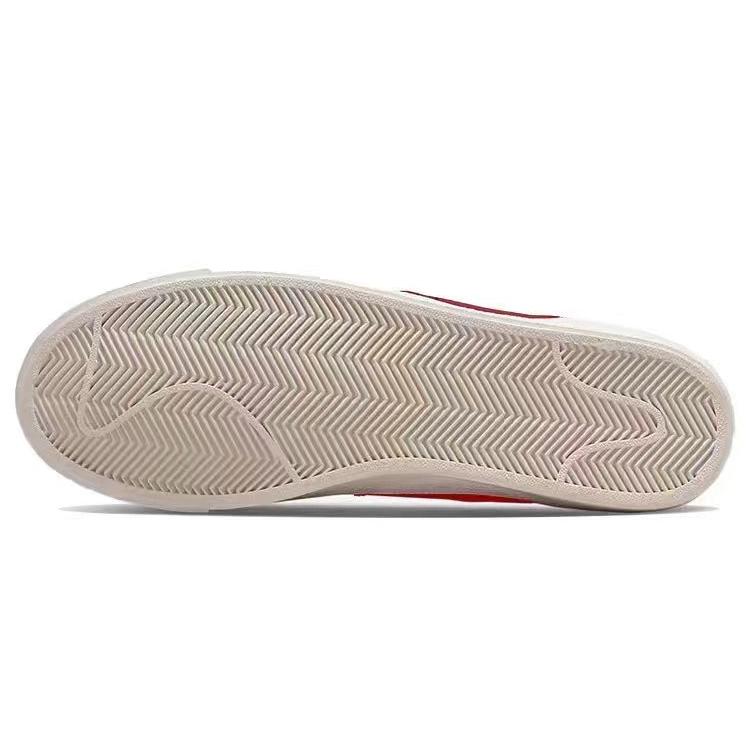 Nike Blazer Jumbo Low top Skateboard Shoes Women's White Red Black DQ1470-101(Team56-)
