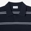 [lacoste] Men's Open-Collar Pin Stripe Short-Sleeve Sweater Polo Shirt PH396E-56G166