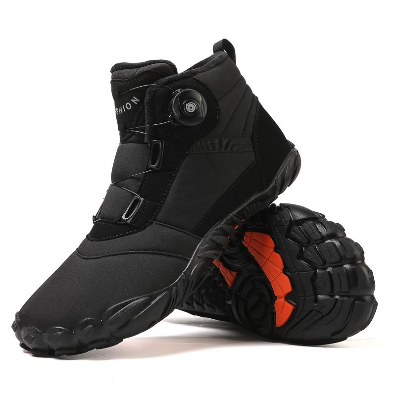 Fashion New Winter Booties Men Snow BareFoot Casual Shoes Outdoor Work Shoes Ladies Warm Fur Men Ankle Shoes Male Snow Boots Big Size 47