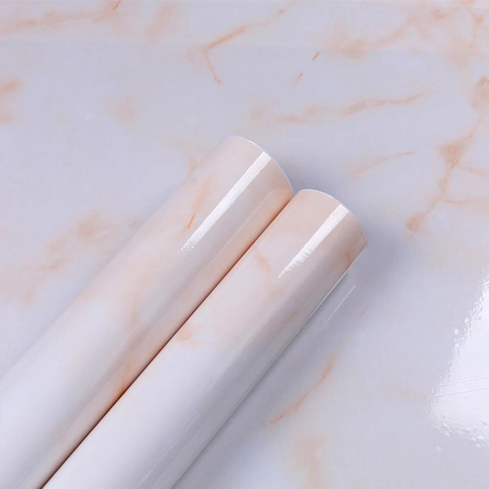 Self Adhesive Wallpaper Marble Pattern Kitchen Waterproof Oil Resistant Dirt Resistant Stickers Furniture Renovation Wallpapers