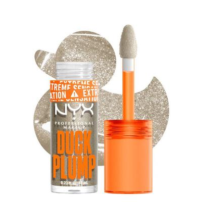 NYX Professional Makeup Duck Plump גלוס מנפח מנצנץ Quazy Silver
