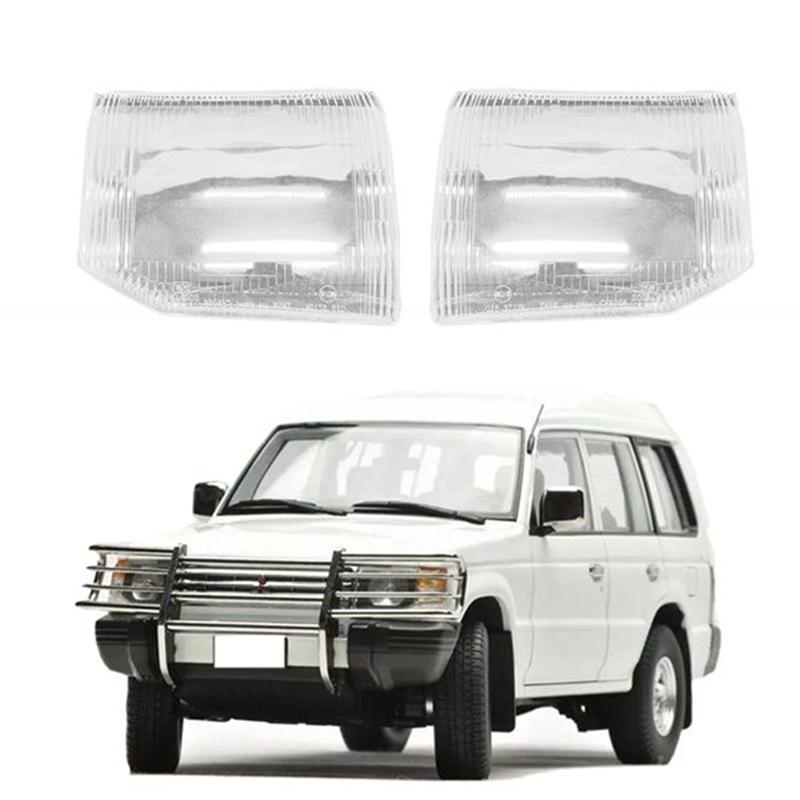 Car Headlight Shell Lamp Shade Transparent Lens Cover Headlight Cover for Mitsubishi Pajero V31 V32 V33