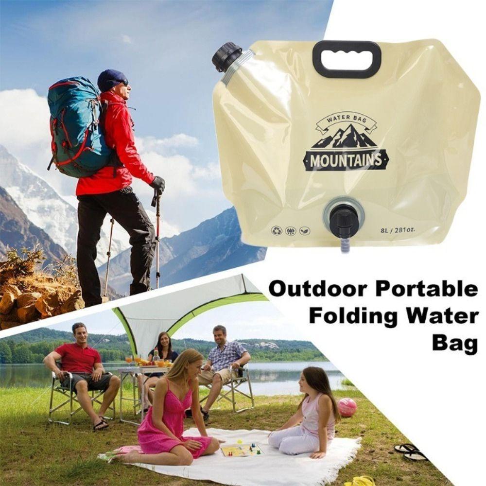 

8L Portable Camping Water Bag for Travel Fishing Outdoor Activities 1pc color random