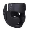 Casques de Kick Boxing Entièrement Recouverts Cuir PU Casques de Sparring d'Entraînement Casques de Protection pour Arts Martiaux Résistant noir rouge
