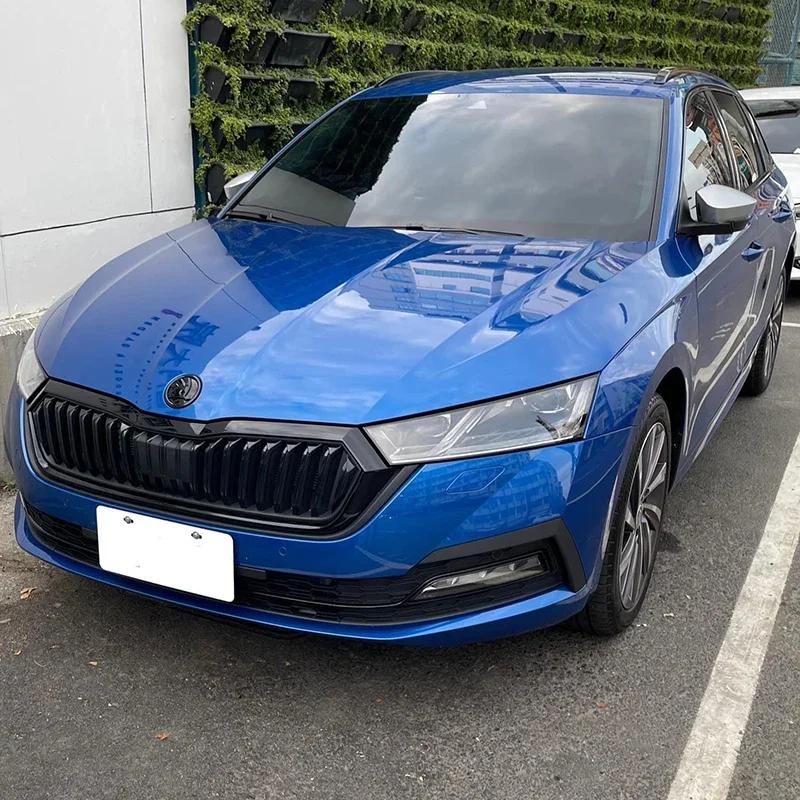 XOWS7 for Skoda Car Overlay Emblem Bonnet Badge Front Hood Sticker Superb Kodiaq Karoq Kamiq Octavia Rapid Spaceback Auto Accessories