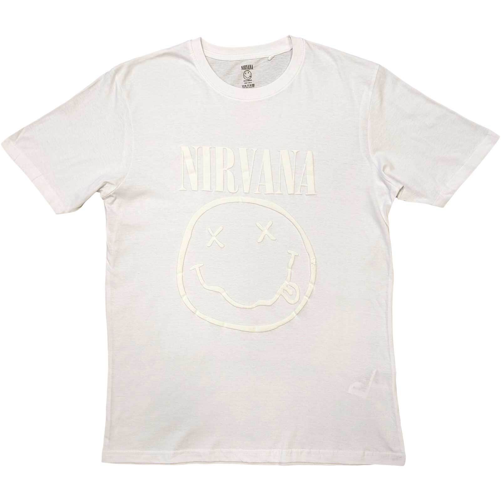 

26 Nirvana White Happy Face Officiële T-shirt voor mannen Unisex T-Shirt XXXXL